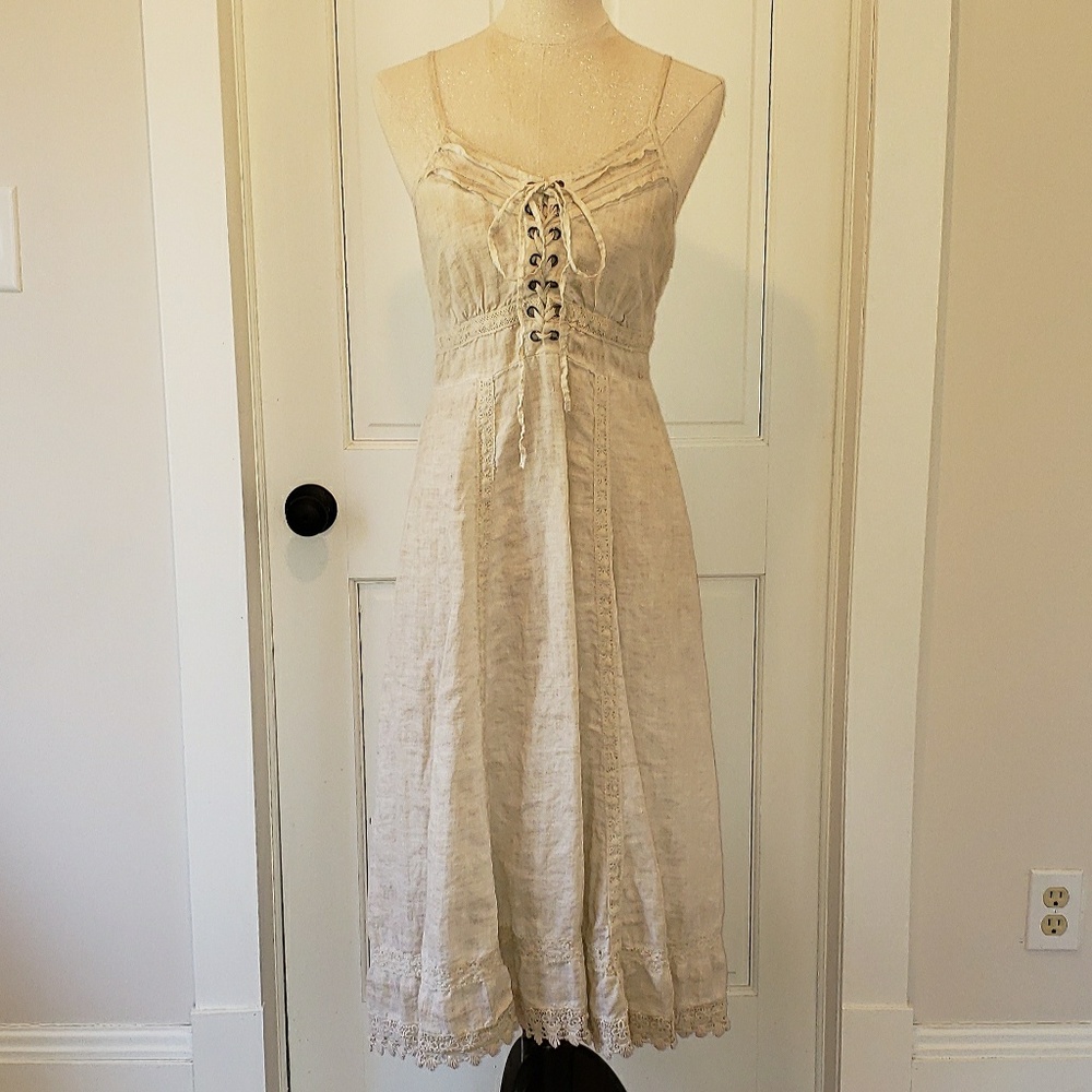 Spaghetti Strap Boho Midi Dress